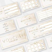 Pakiet 5 projektów złotych w boho stylu dla salonu urody