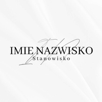 Logo na białym tle z czarnymi literami czcionka klasyczna i pismo odręczne