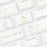 Pakiet 5 projektów glamour złotych dla salonu urody 