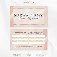 Elegancki projekt złoconego terminarzyka wizyt na beżowym tle