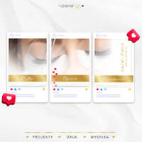 Indywidualny projekt przypiętych 3 postów na instagram