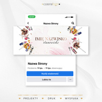 Gotowy wzór projektu grafiki w tle na Facebooka