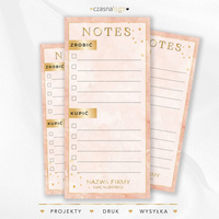 Elegancki notes do planowania ze złotymi dodatkami