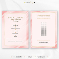 Złocony projekt ulotki na satynowym różowym tle