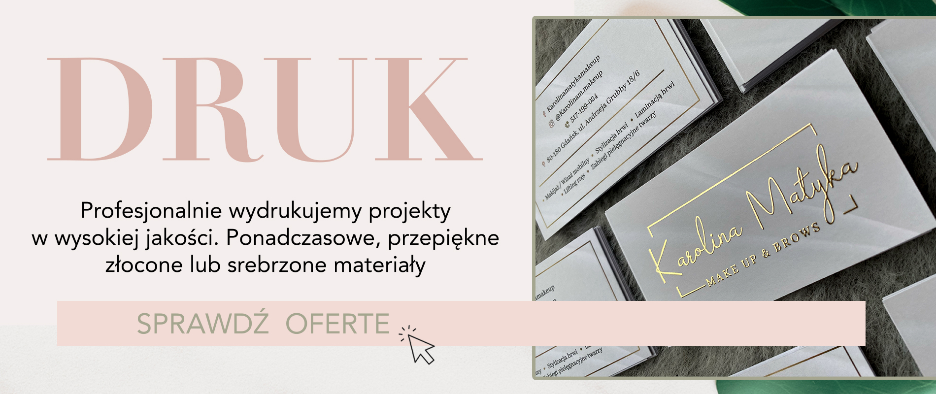 Projekty graficzne dla branży beauty