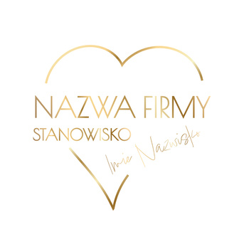 Złoty elegancki projekt logo z pisaną i klasyczną czcionką